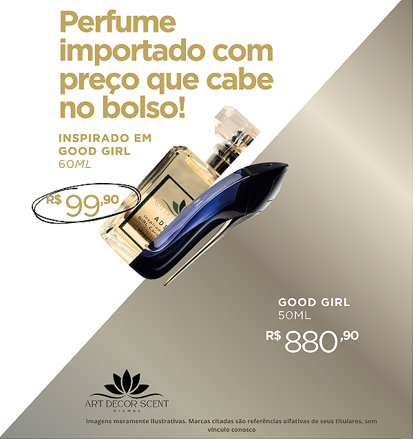 Perfume Importado 60ml - Inspirado em Good Girl