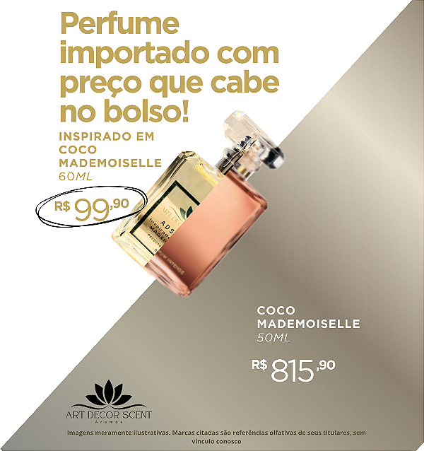 Perfume Importado Inspirado em Coco Mademoiselle - 60ml