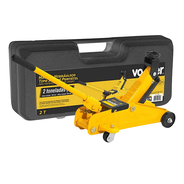 Macaco Hidráulico Portátil Jacaré 2ton Com Maleta Vonder