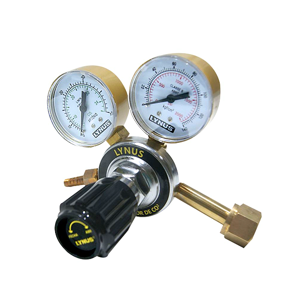 Regulador De Pressão Para CO2 Dióxido de Carbono Com Manômetro Lynus