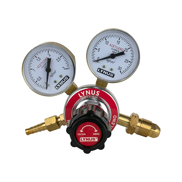 Regulador De Pressão Para Acetileno Com Manômetro Lynus