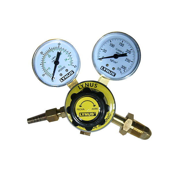 Regulador De Pressão Para Argônio Com Manômetro Lynus