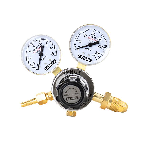 Regulador De Pressão Para Nitrogênio Com Manômetro Lynus