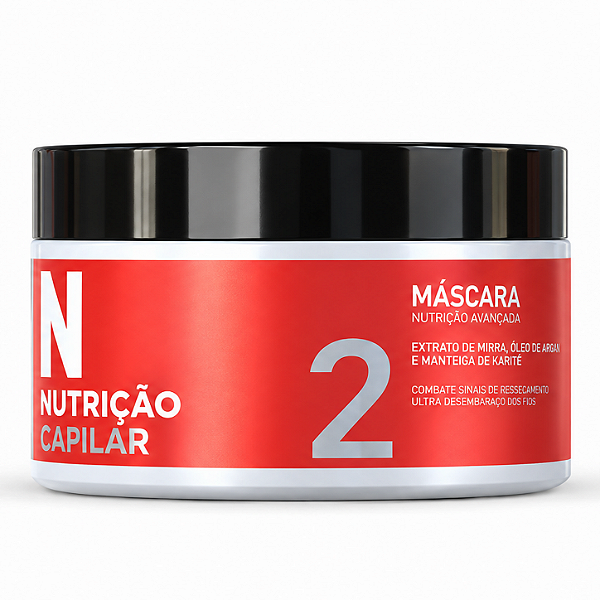 Mascara Nutrição Capilar 300g - Repoe Oleos Esasenciais Trata Cabelos Secos e Porosos Essenza Professional