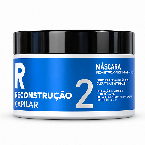 Mascara Reconstrução Capilar 300g - Formula Reconstrutora Queratina e Vitamina E Capilar Essenza Professional