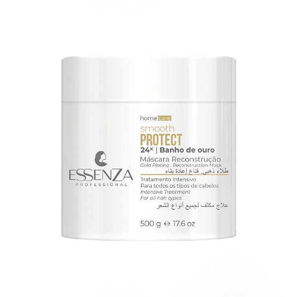 Essenza Smooth Protect Banho de Ouro – Máscara de Reconstrução Intensiva 500g