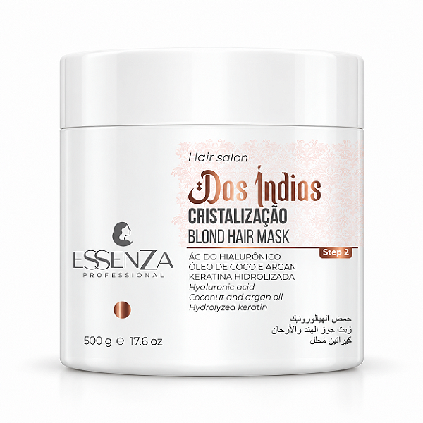 Btox Das Indias Cristalização 500g - Máscara Redutor de Volume Capilar Blond Essenza Professional