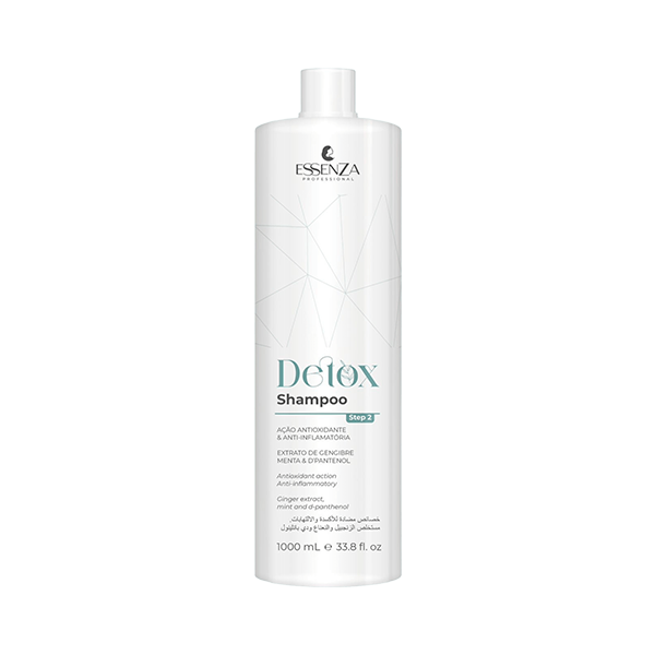 Shampoo Purificante Detox Essenza 1 Litro - Refrescante e Antioleosidade