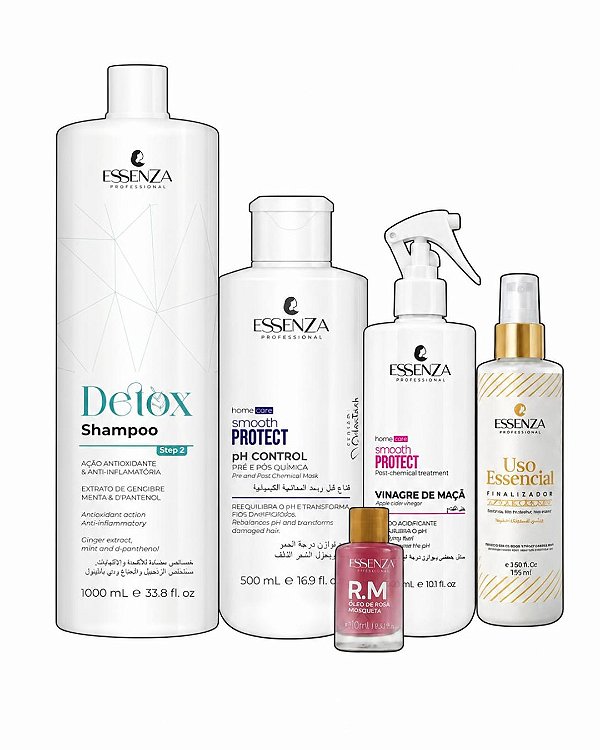 Kit Detox Quelante Tratamento Purificação e Reequilibrio Capilar - Essenza