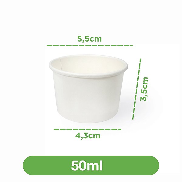 Pote de Papel 50ml | 500 unidades