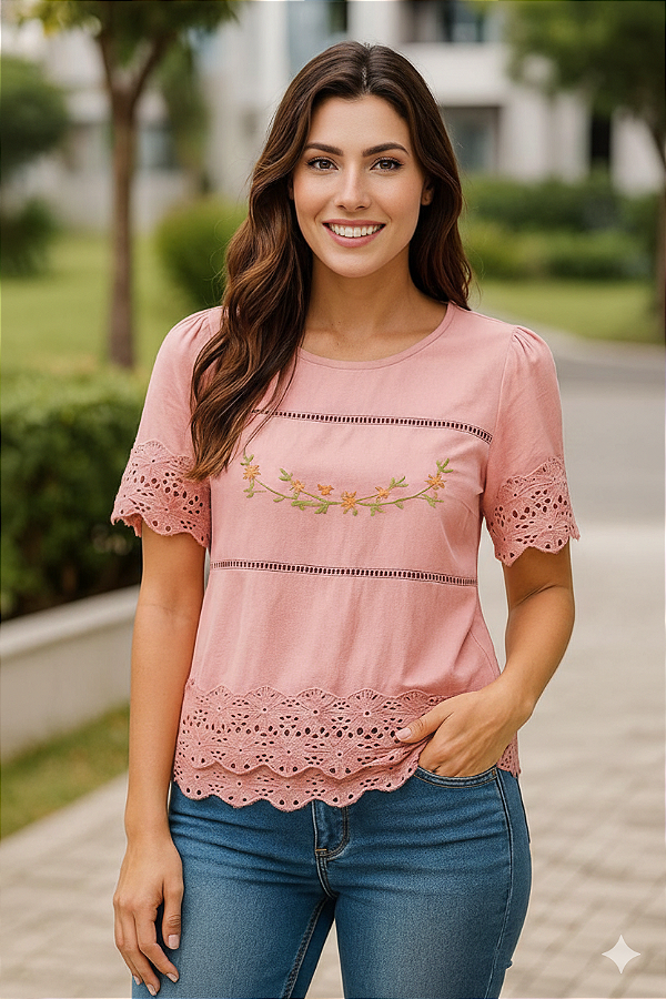 BLUSA CHRIS BORDADA NUBIA