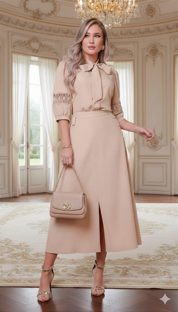 CONJUNTO SAIA CAMISA ELARA LISLIS