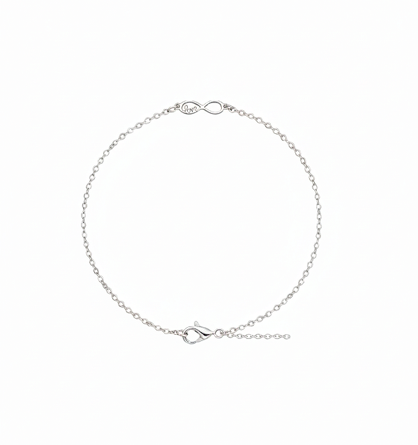 Pulseira Infinito Love em Aço Inoxidável