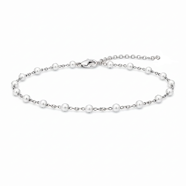 Pulseira Elegance Pérolas em Aço Inoxidável