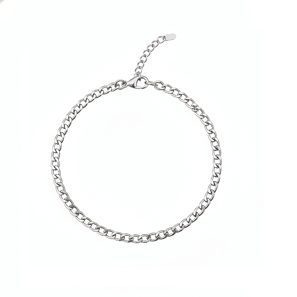 Pulseira Corrente Grumet - Unissex em Aço Inoxidável