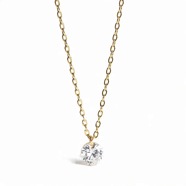 Colar ponto de luz em Aço Inoxidável