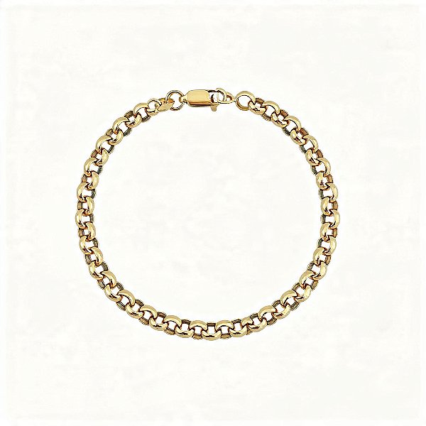 Pulseira Elo Português em Aço Inoxidável