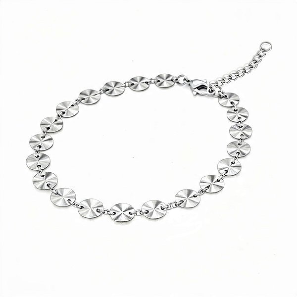 Pulseira Flocos de Neve em Aço Inoxidável