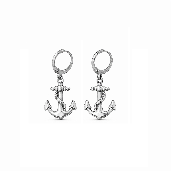 Brinco Argolinha Náutica em Aço Inoxidável