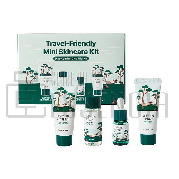 Kit Skincare Calmante Pine Cica – Rotina Completa para Peles Sensíveis (Travel Size)