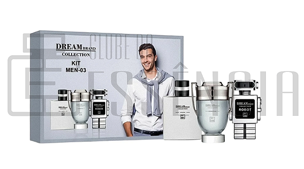 Kit Perfume Dream Brand Collection Man-03 Masculino 3x25ml