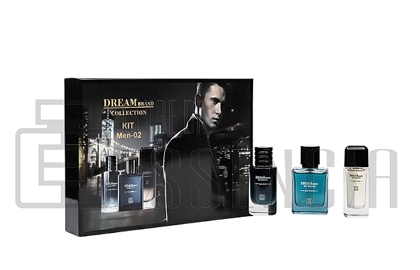 Kit Perfume Dream Brand Collection Man-02 Masculino 3x25ml