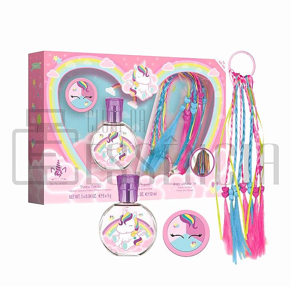 Kit Perfume Infantil Air-Val Eau My Unicorn Feminino 3 Peças
