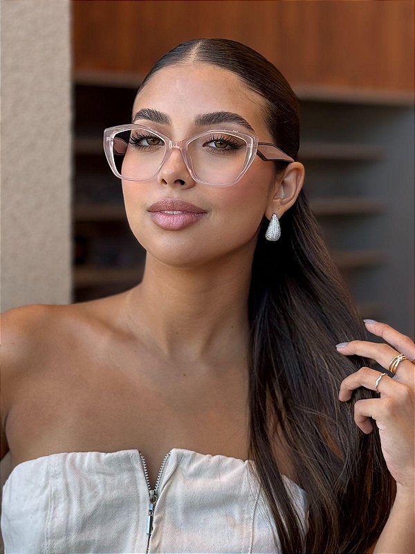 Óculos de Grau Elegance - Rosê