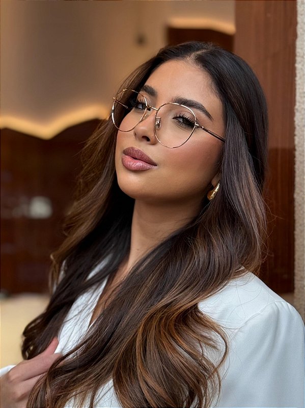 Óculos de Grau Max Mara- Metal | Rose Gold