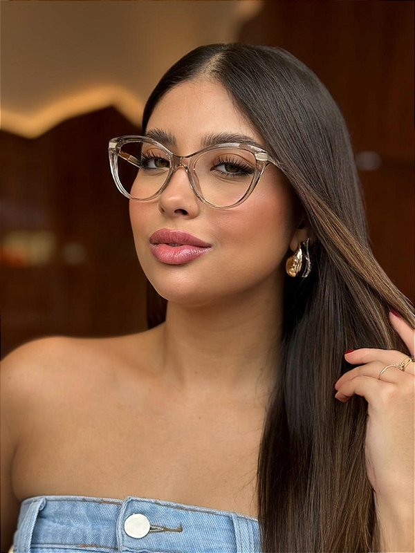 Óculos de Grau Elegance - Acetato rosê