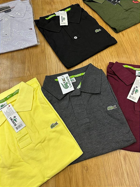 KIT 3 Gola polo texano premium varias cores e estampas M ao G