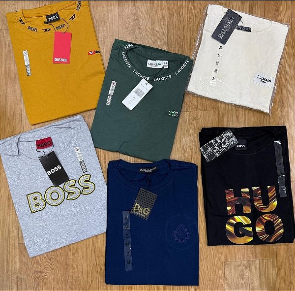 KIT 3 Camiseta Peruana GOLD Premium P ao GG Algodão Macio