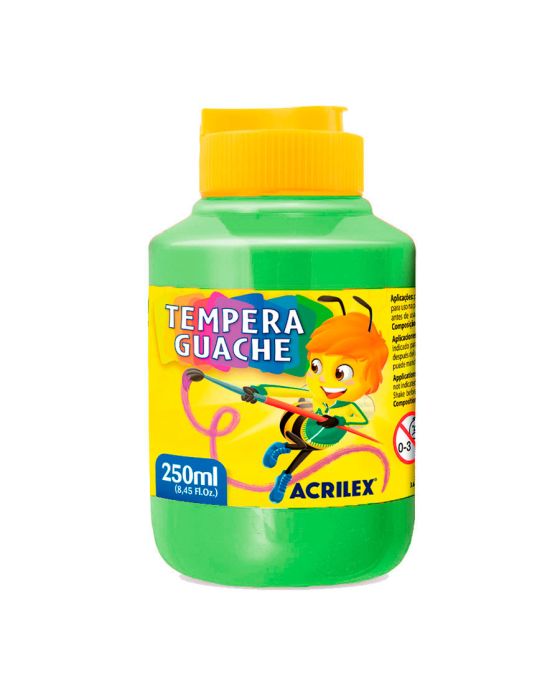 TINTA GUACHE 250ML VERDE FOLHA ACRILEX