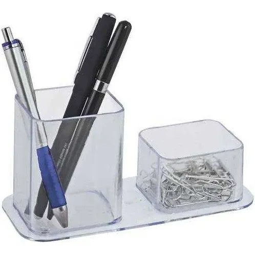 PORTA CANETA DUPLO DELLOCOLOR CRISTAL DELLO UN