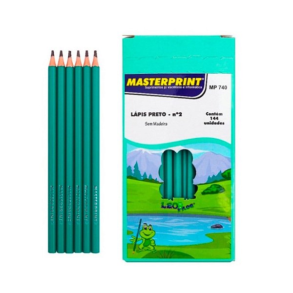 LAPIS PRETO DE RESINA CAIXA COM 144 UNIDADES MP-740 CX