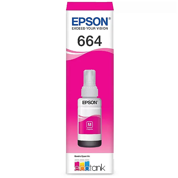 CARTUCHO REFIL DE TINTA EPSON T664320 MAGENTA