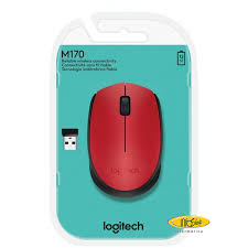 MOUSE LOGITECH WIRELESS M170 VERMELHO