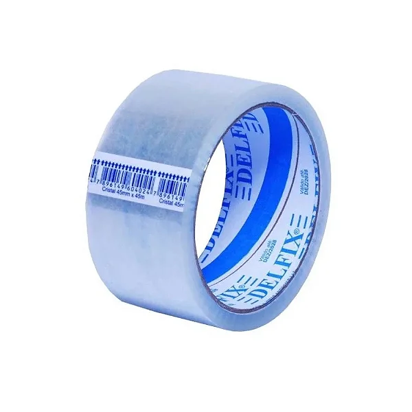 FITA ADESIVA PP 45MMX40M CRISTAL DELFIX UN