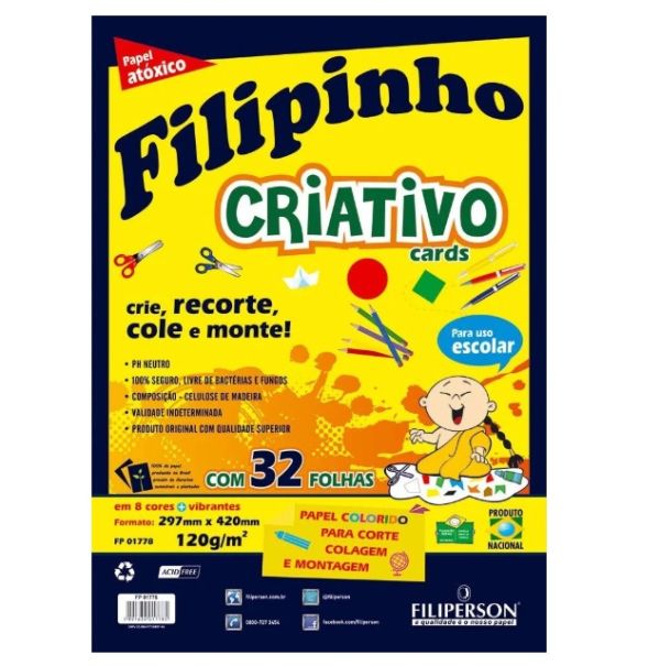 BLOCO CRIATIVO A4 120G 32FLS 297X420