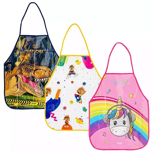 AVENTAL ESCOLAR DECORADO - INFANTIL