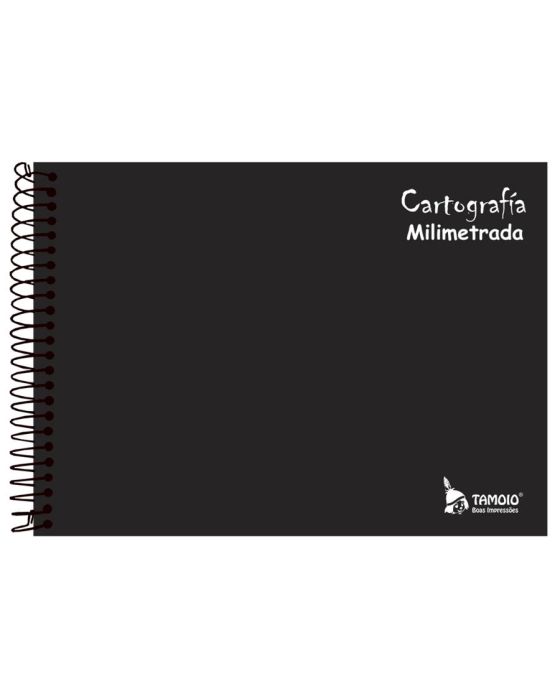 CADERNO CARTOGRAFIA MILIMETRADO ESPIRAL 96FLS
