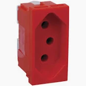 Módulo Tomada 2P+T 20A Vermelho Pialplus 615079