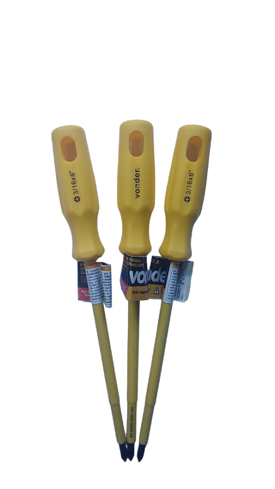 Chave Phillips Isolada VONDER 3/16" x 6" - Segurança e Precisão em Suas Mãos