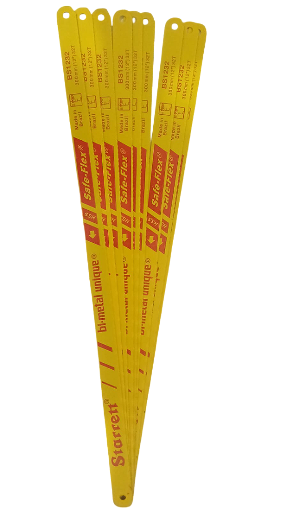 Lâminas Bimetal para Serra Manual 12" 32 Dentes BS1232 Safe Flex STARRETT