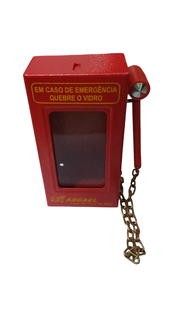 Porta Chave Metálico Com Martelo ACPC 0081/M Ascael Vermelho