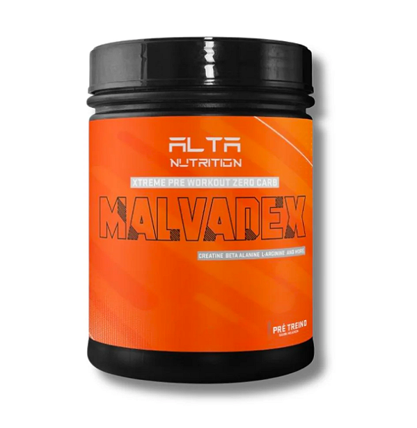 PRÉ-TREINO MALVADEX ZERO CARBO MAÇA VERDE POTE 222G - ALTA NUTRITION