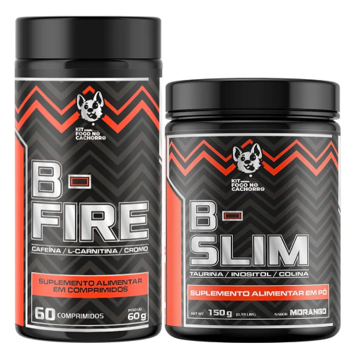KIT EMAGRECEDOR FOGO NO CACHORRO (B-FIRE + B-SLIM) - 13 NUTRITION