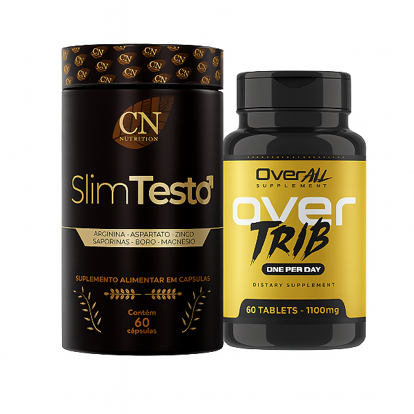 KIT SLIM TESTO + OVER TRIBULUS COM TADALA
