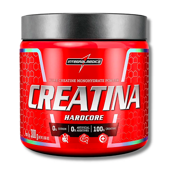 CREATINA MONOHIDRATADA HARDCORE 300G - INTEGRALMÉDICA