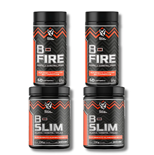 KIT FOGO NO CACHORRO DUPLO (B- FIRE + B- SLIM)